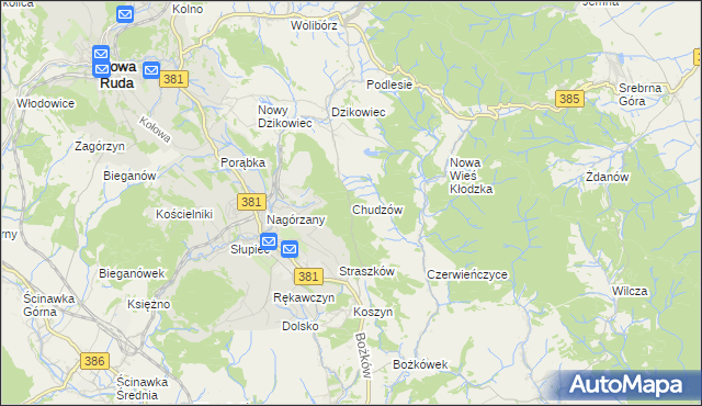 mapa Chudzów, Chudzów na mapie Targeo