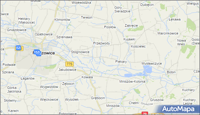 mapa Ciborowice, Ciborowice na mapie Targeo