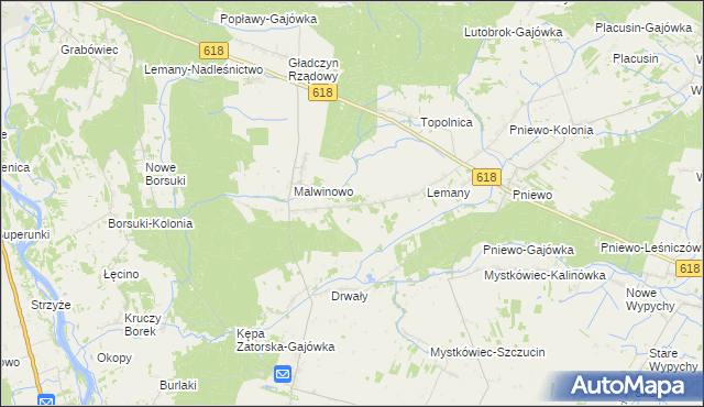 mapa Cieńsza, Cieńsza na mapie Targeo