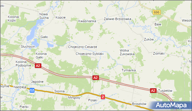 mapa Czarnowąż, Czarnowąż na mapie Targeo