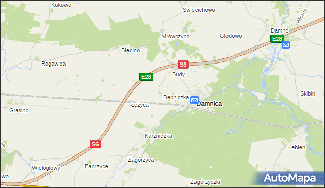 mapa Dębniczka, Dębniczka na mapie Targeo