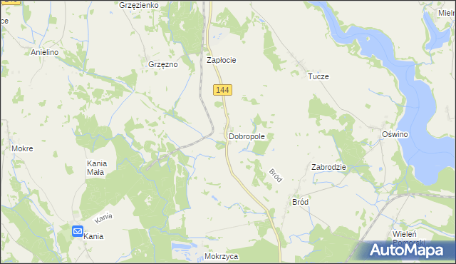 mapa Dobropole gmina Dobra, Dobropole gmina Dobra na mapie Targeo