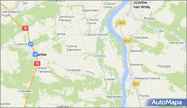 mapa Dorotka, Dorotka na mapie Targeo