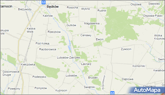 mapa Drzazgowa Wola, Drzazgowa Wola na mapie Targeo