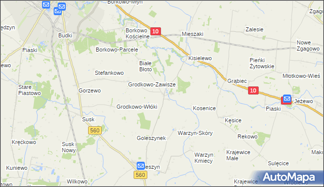 mapa Dziembakowo, Dziembakowo na mapie Targeo