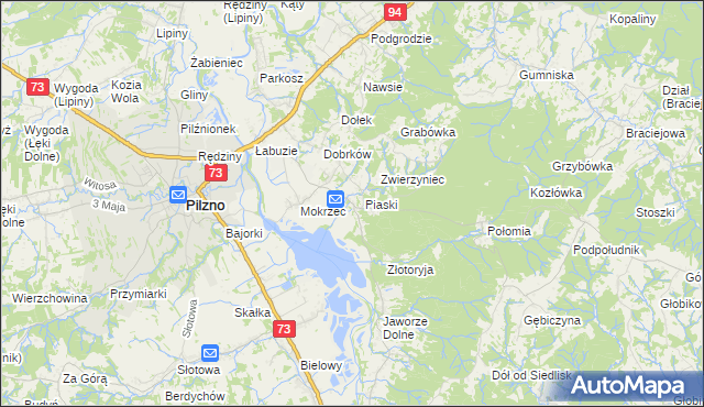 mapa Gołęczyna, Gołęczyna na mapie Targeo