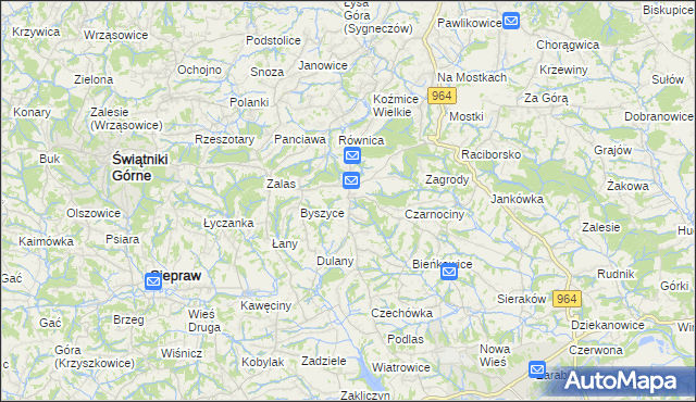 mapa Gorzków gmina Wieliczka, Gorzków gmina Wieliczka na mapie Targeo