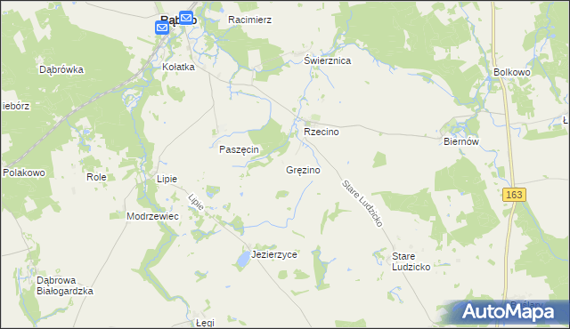 mapa Gręzino, Gręzino na mapie Targeo