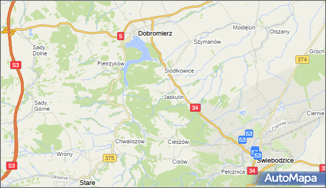 mapa Jaskulin, Jaskulin na mapie Targeo