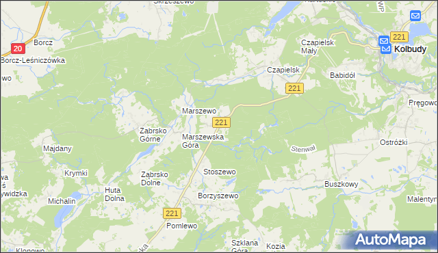 mapa Jodłowno, Jodłowno na mapie Targeo