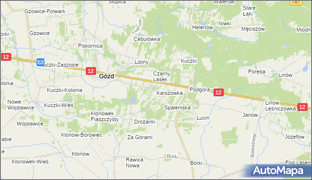 mapa Karszówka, Karszówka na mapie Targeo