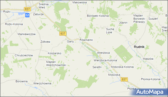 mapa Kaszuby, Kaszuby na mapie Targeo