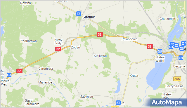 mapa Kiełkowo, Kiełkowo na mapie Targeo