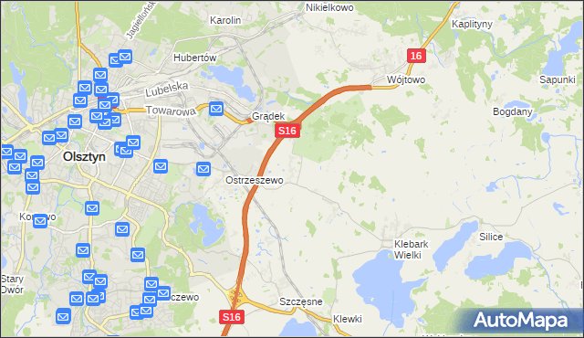 mapa Klebark Mały, Klebark Mały na mapie Targeo