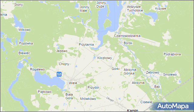 mapa Kliczkowy, Kliczkowy na mapie Targeo