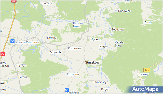 mapa Klotyldów, Klotyldów na mapie Targeo