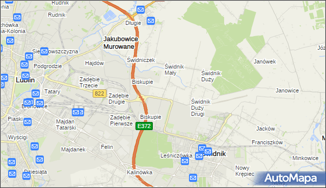 mapa Kolonia Świdnik Mały, Kolonia Świdnik Mały na mapie Targeo