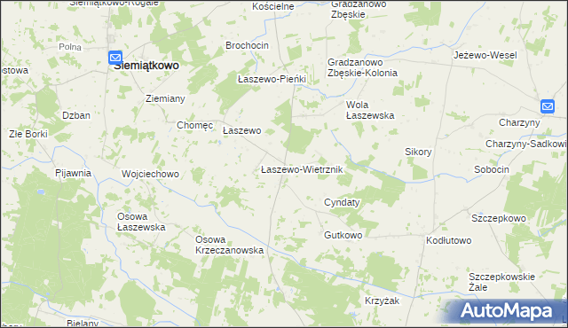 mapa Krzeczanowo, Krzeczanowo na mapie Targeo