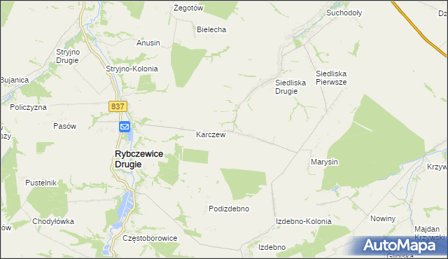 mapa Ksawerówka, Ksawerówka na mapie Targeo