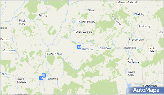 mapa Kumelsk, Kumelsk na mapie Targeo
