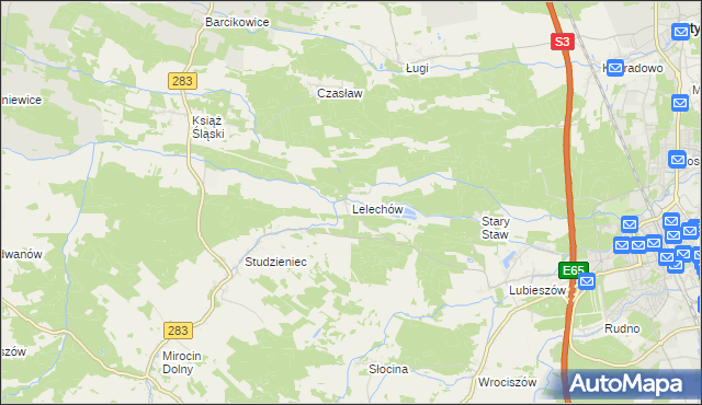 mapa Lelechów, Lelechów na mapie Targeo