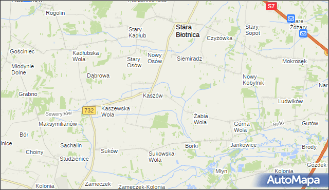 mapa Łępin, Łępin na mapie Targeo