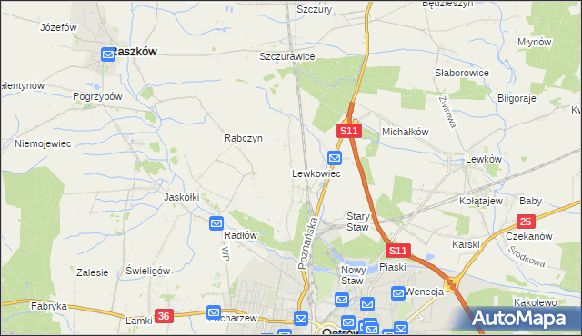 mapa Lewkowiec, Lewkowiec na mapie Targeo