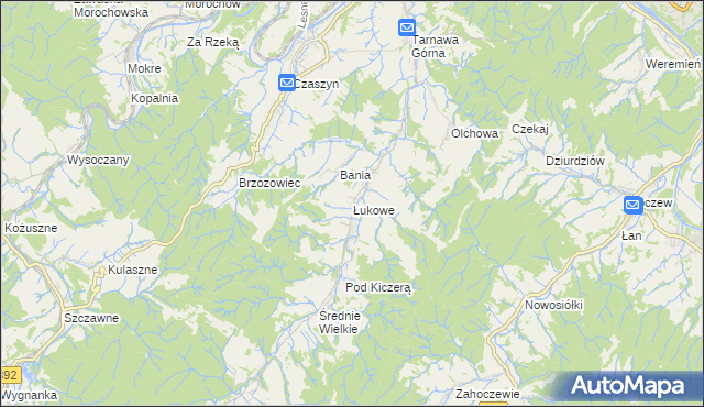mapa Łukowe, Łukowe na mapie Targeo