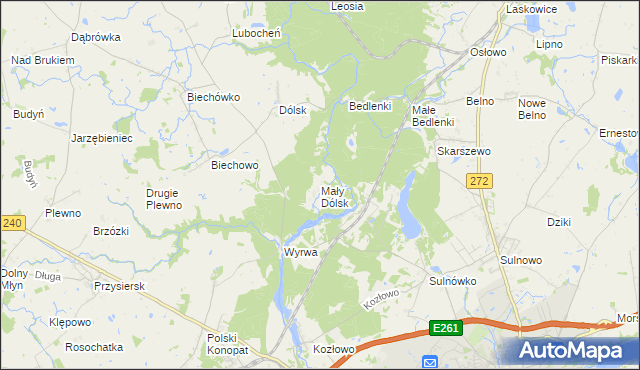 mapa Mały Dólsk, Mały Dólsk na mapie Targeo