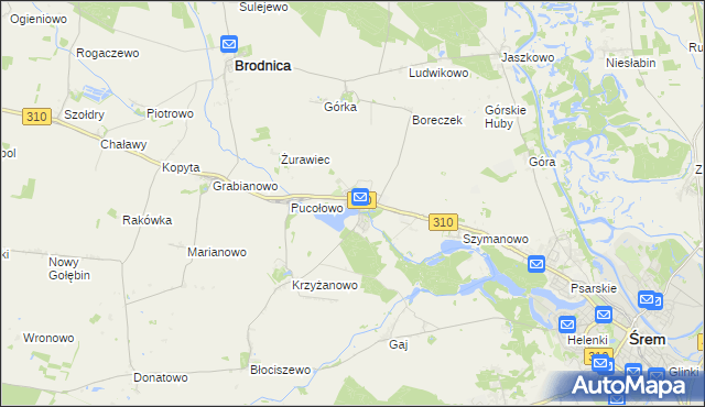 mapa Manieczki, Manieczki na mapie Targeo