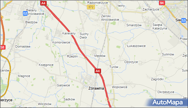 mapa Mędłów, Mędłów na mapie Targeo