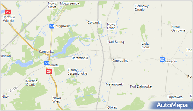 mapa Melanowo gmina Chojnice, Melanowo gmina Chojnice na mapie Targeo