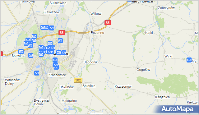 mapa Miłochów, Miłochów na mapie Targeo