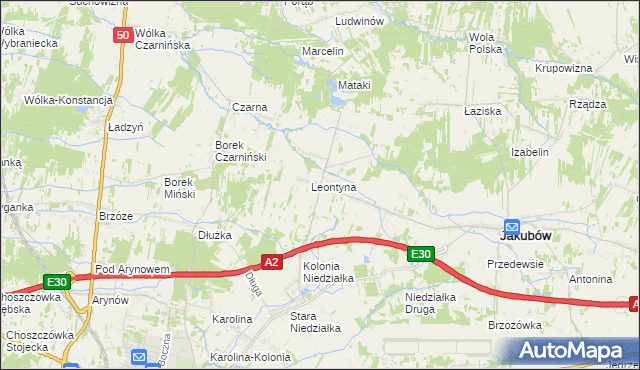 mapa Mistów, Mistów na mapie Targeo