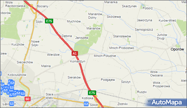 mapa Mnich-Południe, Mnich-Południe na mapie Targeo