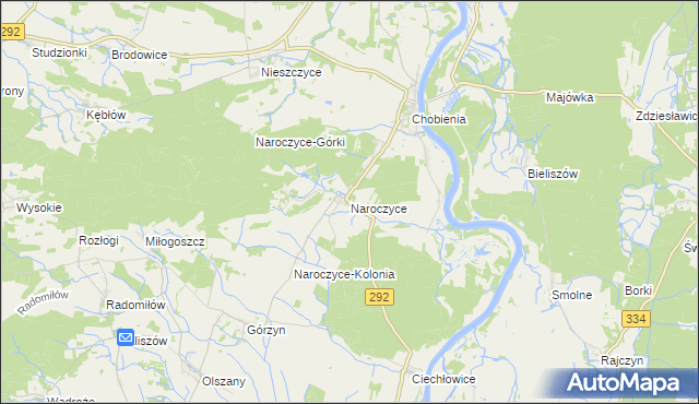 mapa Naroczyce, Naroczyce na mapie Targeo