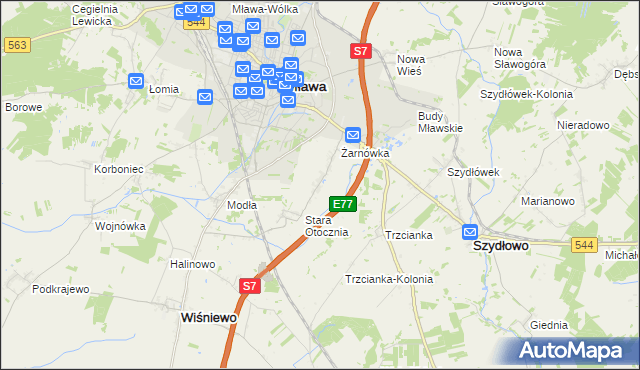 mapa Nowa Otocznia, Nowa Otocznia na mapie Targeo