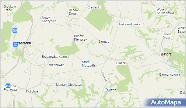 mapa Nowe Moczydła, Nowe Moczydła na mapie Targeo