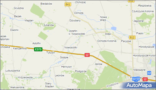 mapa Nowosiółki-Kolonia, Nowosiółki-Kolonia na mapie Targeo