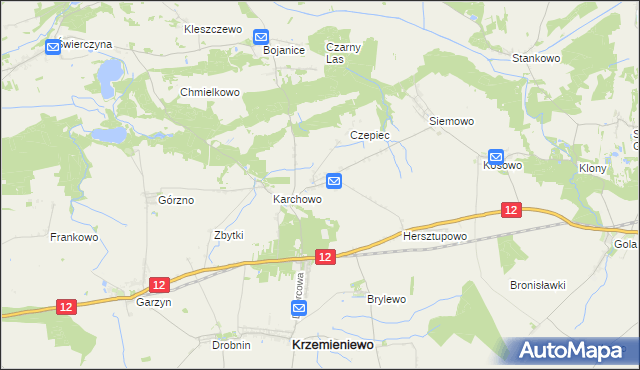 mapa Nowy Belęcin, Nowy Belęcin na mapie Targeo