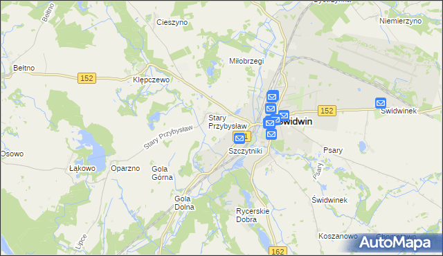 mapa Nowy Przybysław, Nowy Przybysław na mapie Targeo