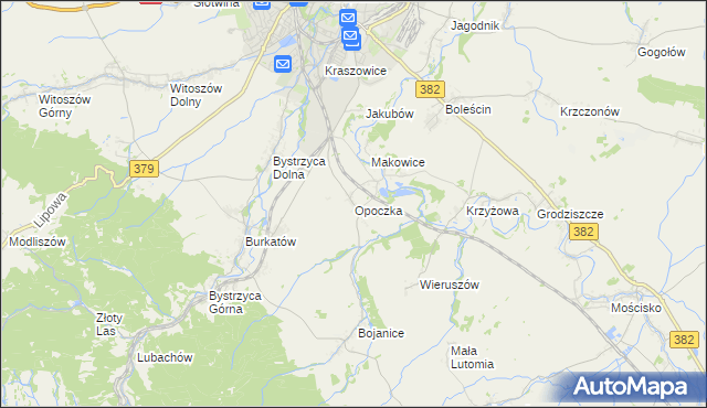 mapa Opoczka, Opoczka na mapie Targeo