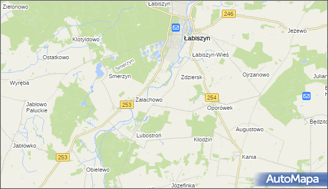 mapa Oporowo gmina Łabiszyn, Oporowo gmina Łabiszyn na mapie Targeo