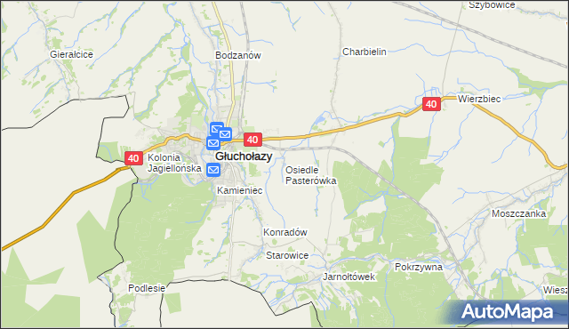 mapa Osiedle Pasterówka, Osiedle Pasterówka na mapie Targeo