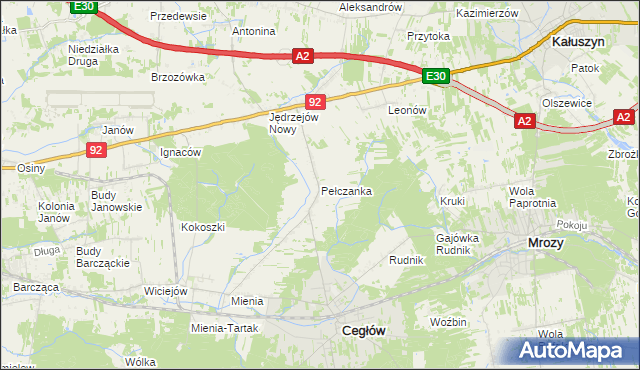 mapa Pełczanka, Pełczanka na mapie Targeo