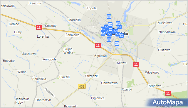 mapa Pętkowo, Pętkowo na mapie Targeo