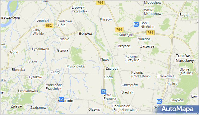 mapa Pławo, Pławo na mapie Targeo