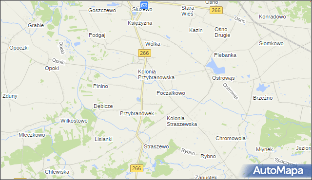 mapa Poczałkowo, Poczałkowo na mapie Targeo