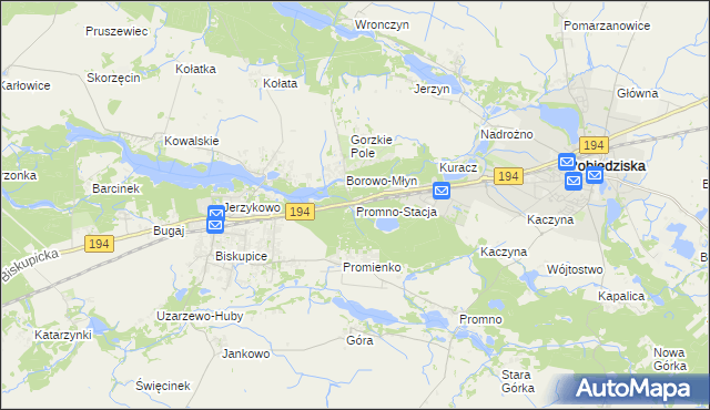 mapa Promno-Stacja, Promno-Stacja na mapie Targeo
