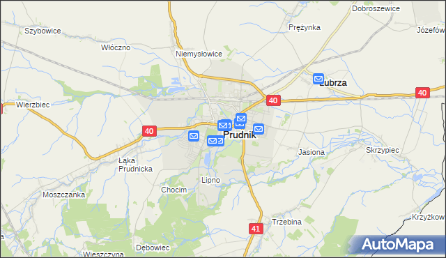 mapa Prudnik, Prudnik na mapie Targeo